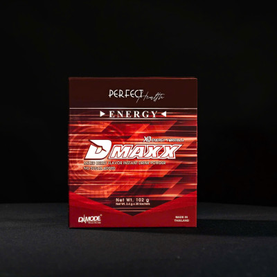DMAXX thức uống bổ sung vitamin năng lượng không đường DAMODE 17 gói dùng thử màu đỏ