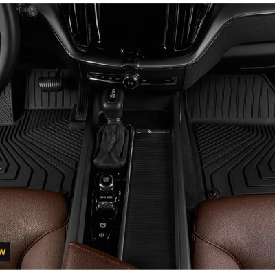Thảm lót sàn xe ô tô Volvo S90 LWB new Nhãn hiệu Macsim 3W chất liệu nhựa TPE đúc khuôn cao cấp - màu đen