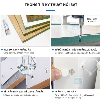 Tủ Gỗ Góc Tường Hình Tam Tam Giác Phù Hợp Đặt Tại Phòng Ăn, Phòng Bếp, Phòng Khách SIB DECOR KG31