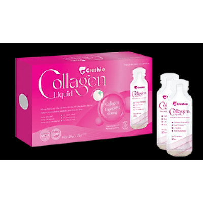 Nước uống đẹp da Greshie Collagen Liquid hộp 20 gói x25ml