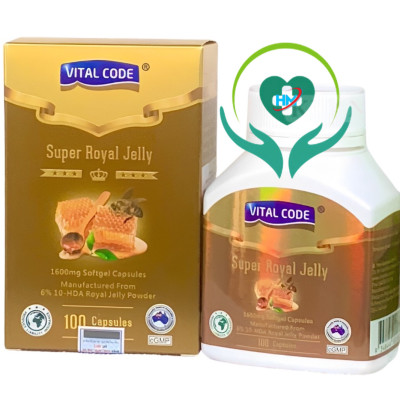 ￼Sữa Ong Chúa Vital code - Hộp 100 Viên-giúp tăng cường khả năng miễn dịch, chống lão hóa