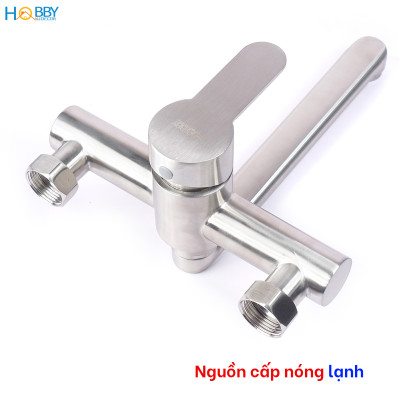 Vòi rửa chén nóng lạnh gắn tường Inox 304 Hobby Home Decor ANL1