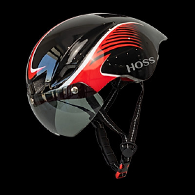 Nón Bảo Hiểm Thể Thao HOSS ATB31 Siêu Nhẹ Chống Nước, kính hít nam châm tăng đưa chỉnh size cho Nam Nữ