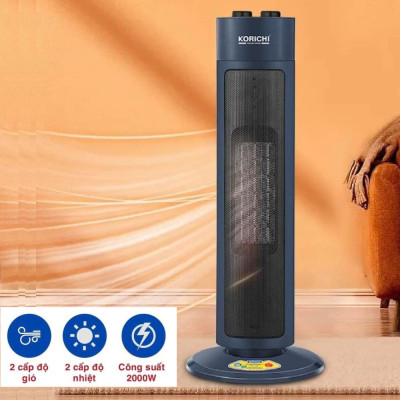 Máy sưởi điện Korichi Thái Lan KRC-2886 công suất 2000W, bảo hành 12 tháng - Hàng chính hãng