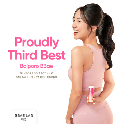 Viên sủi chuyển hoá chất béo Balporo BBae Hàn Quốc, hỗ trợ giảm cân, dưỡng da sáng mịn, phân phối độc quyền bởi BBae Lab