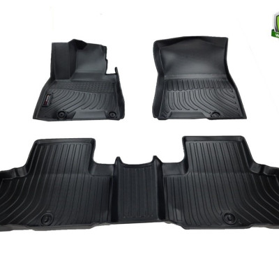 Thảm lót sàn xe ô tô Hyundai Genesis G80 Nhãn hiệu Macsim chất liệu nhựa TPE cao cấp màu đen