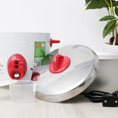 Nồi Cơm Điện Nắp Rời Sharp KSH-D15V (1.5L) - Màu Ngẫu Nhiên - Hàng chính hãng