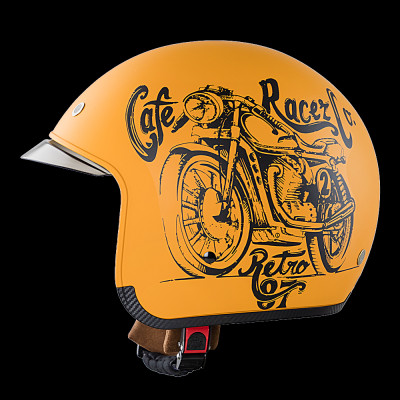 Mũ Bảo Hiểm 3/4 M139 - Cam Tem