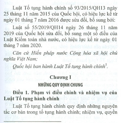 Luật Tố Tụng Hành Chính