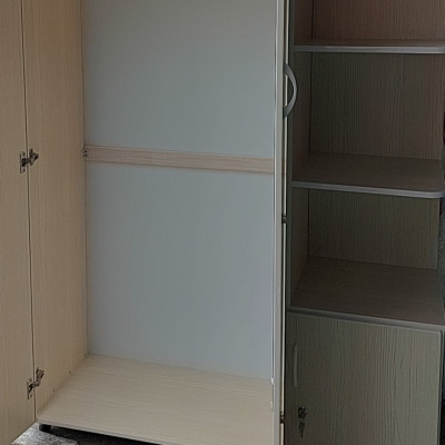 Tủ áo kèm kệ và tặng gương Juno Sofa 1m2 x 1m6 x 45 cm (màu sồi)