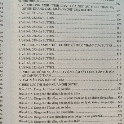 Hệ Thống Các Nghị Quyết Của Hội Đồng Thẩm Phán Tòa Án Nhân Dân Tối Cao Về Hình Sự Và Tố Tụng Hình Sự Từ Năm 1986 Đến 2023