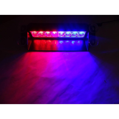 Đèn chớp xanh đỏ để taplo xe hơi, đèn nháy xin vượt ô tô,bản cao cấp kích thước lớn công suất lớn vỏ bằng kim loại 