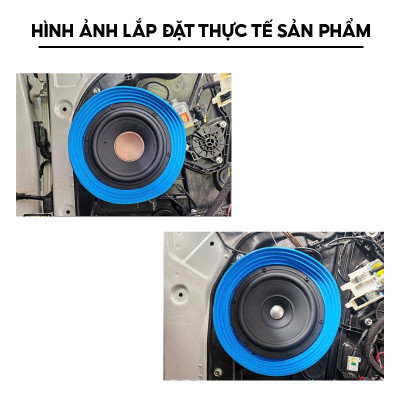 Vòng Đệm Chống Sốc, Vành Loa Ô tô Cách Âm Chống Nước Bằng silicone 6.5 inch Cho Loa Xe Hơi