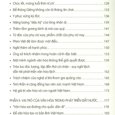 Những Thông Điệp Về Văn Hóa