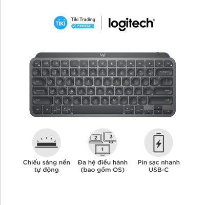 Bàn phím không dây Bluetooth Logitech MX Keys Mini - Hàng Chính Hãng