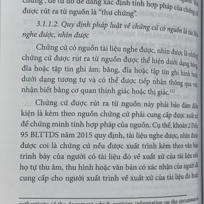 Chứng cứ trong tố tụng dân sự Việt Nam (Sách chuyên khảo)