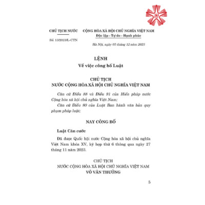 Luật Căn cước công dân (bản in 2024)