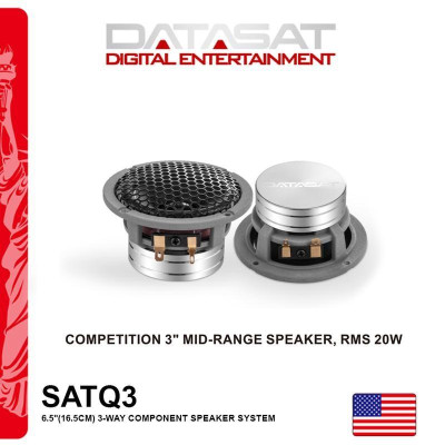 Loa ô tô boss 6.5 inch đường 16cm bass mạnh lời sáng - giá 2 loa - Loa DATASAT 3 way SAT Q3