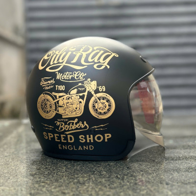 Mũ bảo hiểm Royal kính âm M139 tem V5 đen