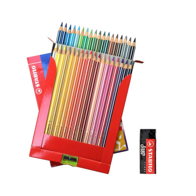 Bộ bút chì màu Swans 36 màu - Hộp 36 màu + Tuyển tập tô màu SVCB (CLP1868-36B)