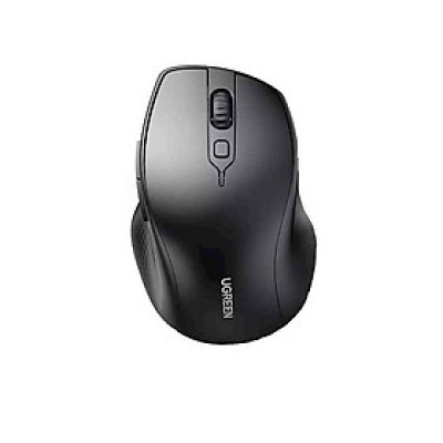 Ugreen 90395 4000Dpi Chuột không dây + Bluetooth Ergonomic có 5 chế độ bấm Màu Đen MU101 - Hàng chính hãng