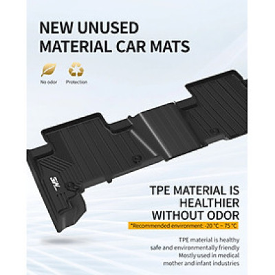 Thảm lót sàn xe ô tô TOYOTA New RAV4 2019-đến nay Nhãn hiệu Macsim 3W chất liệu nhựa TPE đúc khuôn cao cấp - màu đen