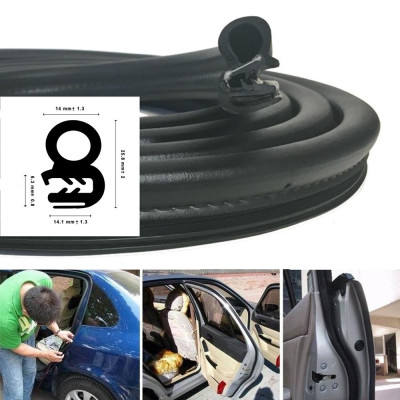 Gioăng Chữ U Nẹp Cửa Ô Tô Tải, xe Van, xe Kia, Suzuki, Toyota Cốp Xe, Tủ Điện, Tủ Sắt Có Rãnh Khí