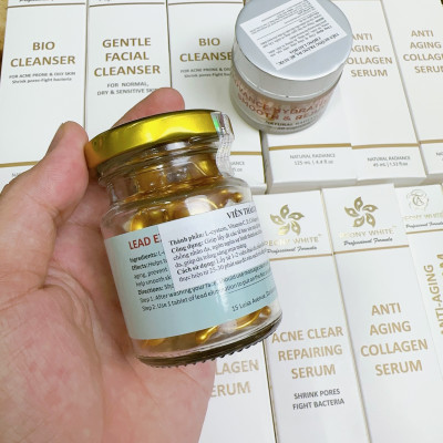 Viên Thải Chì PEONY WHITE 40v - Mờ Thâm Nám - Dưỡng Trắng Da - Giảm Tác Nhân Gây Nám - Phục Hồi - Chống Lão Hóa