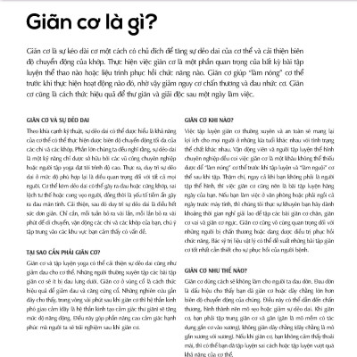 Giãn Cơ Bắp Thư Giãn Giảm Đau Nhức