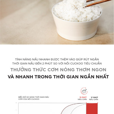 Nồi cơm điện tử áp suất kép Cuckoo 1.08L CRP-ST0610FG - Lòng nồi phủ men Xwall độc quyền - Bảng điều khiển thông minh - Nhiều chế độ nấu ăn - Sản xuất tại Hàn- Hàng chính hãng Cuckoovina Quốc- Chính hàng Cuckoovina