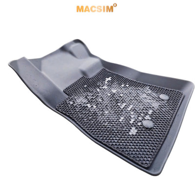 Thảm ô tô sd3 2 lớp dạng lưới lục giác Toyota fortuner 2017- (đen) - bề mặt cao su siêu sạch - Macsim