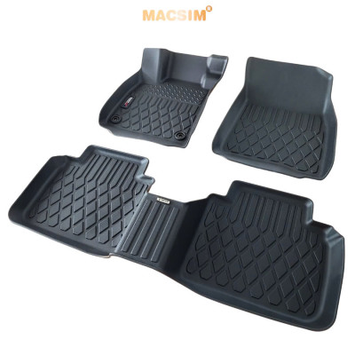 Thảm lót sàn sd Honda Accord 2023+ Nhãn hiệu Macsim chất liệu nhựa TPE cao cấp màu đen