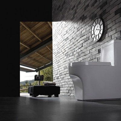 Bồn cầu 1 khối cao cấp tiêu chuẩn xuất Châu Âu, men Nano tuyết bóng sáng, nắp đóng siêu êm, 2 chế độ xả Eurolife EL-LUX 033 (Trắng)