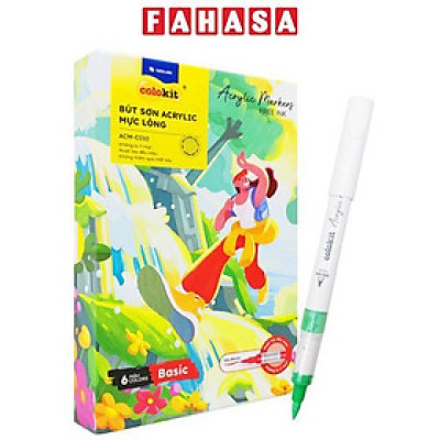 Hộp 6 Bút Sơn Acrylic Mực Lỏng - Colokit ACM-C010