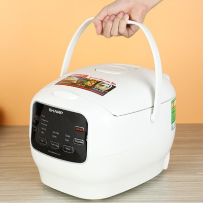 Nồi cơm điện tử Sharp 1.8 lít KS-COM183MV-WH - Hàng chính hãng