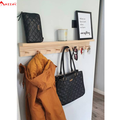 Móc gỗ treo quần áo, khăn, đồ lưu niêm,Móc Gỗ Treo Tường Anzzar