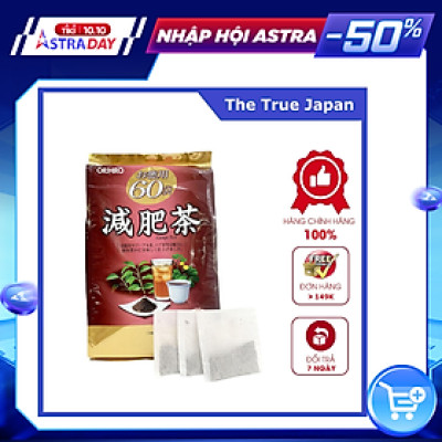[Chính hãng] Trà tiêu mỡ bụng Genpi Orihiro của Nhật 60 gói/ bịch