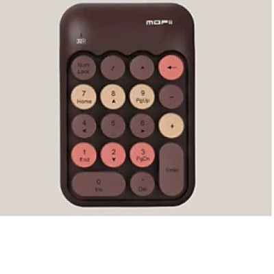 Bàn Phím Số Không Dây Mofii X910 Màu cà phê - Hàng Chính Hãng