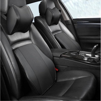 Bộ Tựa Lưng Cao Su Non Nguyên Khối Bọc Da Cao Cấp 3 màu đen, nâu, be thoáng khí chống mỏi