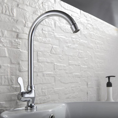 Vòi rửa chén lạnh Đồng mạ Chrome Eurolife EL-RC05 (Trắng bạc)