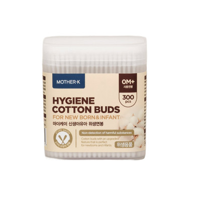 Tăm bông sơ sinh 1 đầu xoắn Mother-K Hàn Quốc (300c)