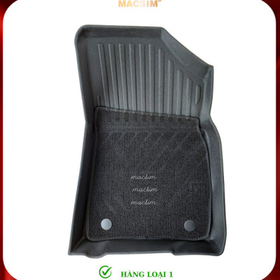 Thảm lót sàn ô tô 2 lớp cao cấp dành cho xe Toyota Camry 2018+ (sd) nhãn hiệu Macsim chất liệu TPE màu đen