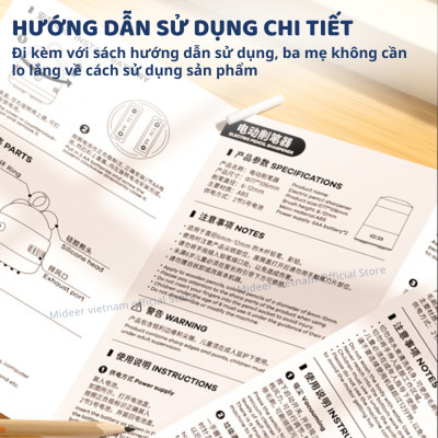 Gọt bút Chì tự động, tẩy tự động,  đồ dùng học tập cho bé cao cấp Mideer Artist Electric Stationery