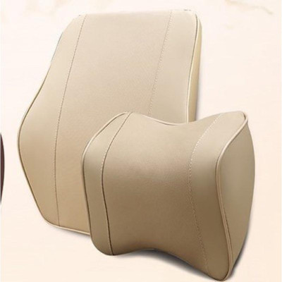 Bộ Tựa Lưng Cao Su Non Nguyên Khối Bọc Da Cao Cấp 3 màu đen, nâu, be thoáng khí chống mỏi