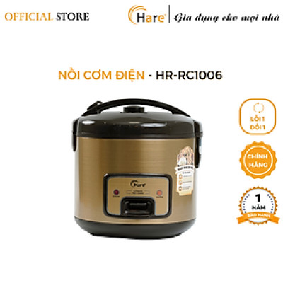 Nồi cơm điện HR-RC1006 (1L) -hàng chính hãng thương hiệu Hare - bảo hành 12 tháng