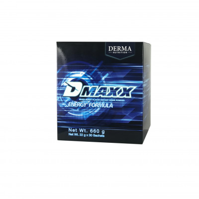 DMAXX thức uống bổ sung năng lượng có đường Damode hộp 30 gói màu xanh