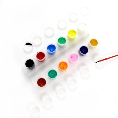 Bộ 12 Màu Nước 20 ml Kèm Cọ Vẽ - Stacom POS2012C