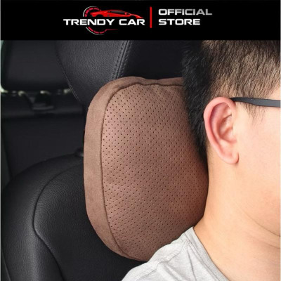 Gối tựa đầu ô tô nhiều lỗ thoáng khí và tựa lưng chất liệu da lộn mercedes maybach S-Class 2024