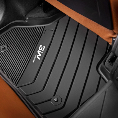 Thảm lót sàn xe ô tô BMW X5 2013-3018 / Lux sa Nhãn hiệu Macsim 3W chất liệu nhựa TPE đúc khuôn cao cấp - màu đen