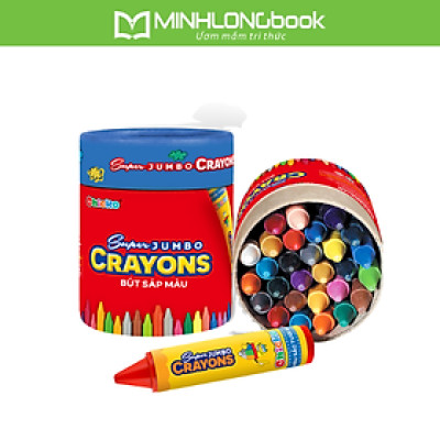 Bút Sáp Màu Super Jumbo Crayons (18 Màu) DK 3305 - 18